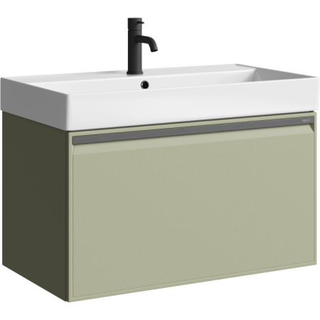 AQWELLA Pure подвесная тумба под умывальник 81 см, цвет зелёный матовый